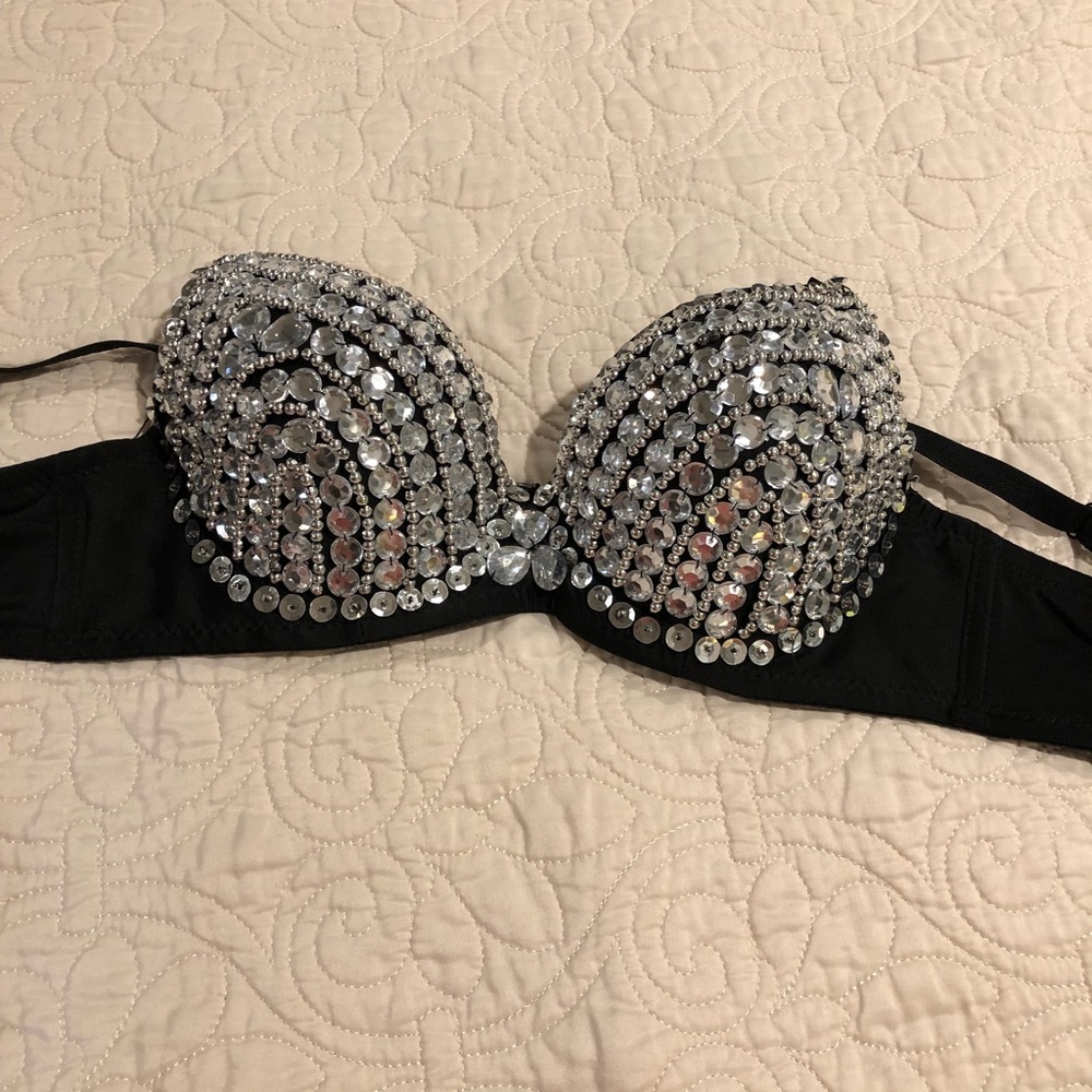 Two Studded Push-up Bras.